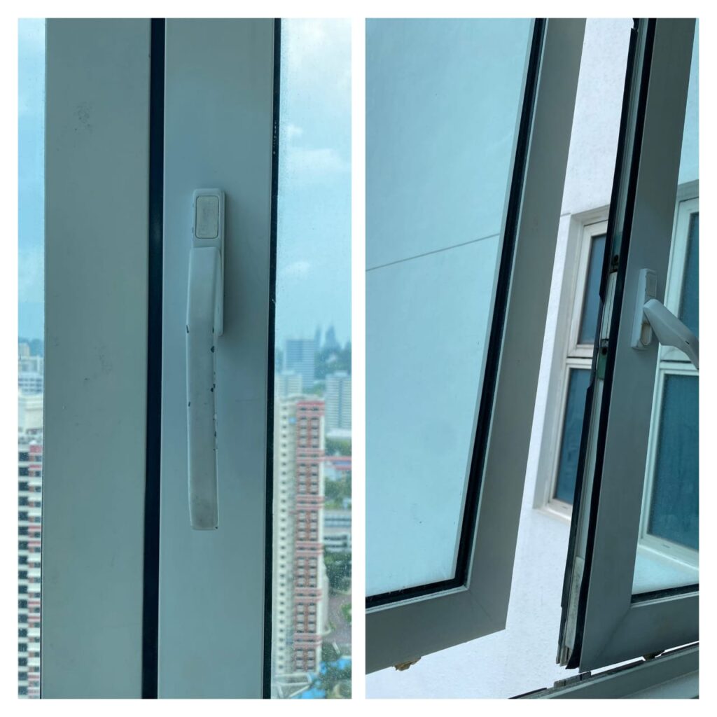 Supply And Replace New Window Handle Window Repair Singapore