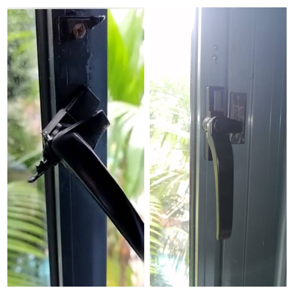 Supply And Replace New Window Handle Window Repair Singapore